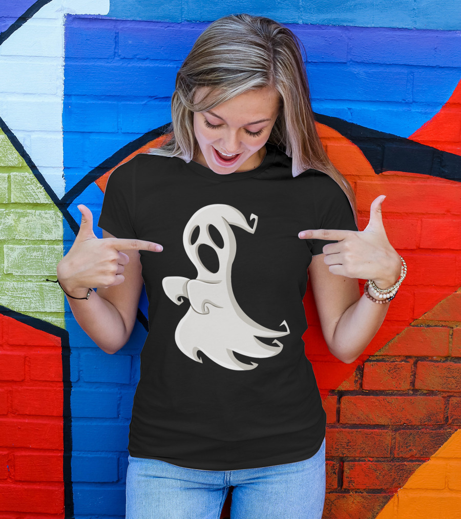 Halloween Party Funny Drinking Let's Get Sheet Faced Ghost T-Shirt