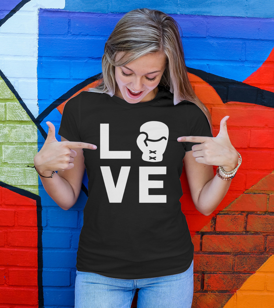 Love Boxing Glove Cool Boxer Iconic Sports T-Shirt