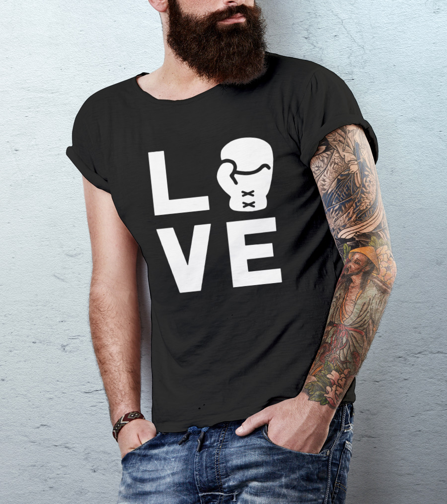Love Boxing Glove Cool Boxer Iconic Sports T-Shirt