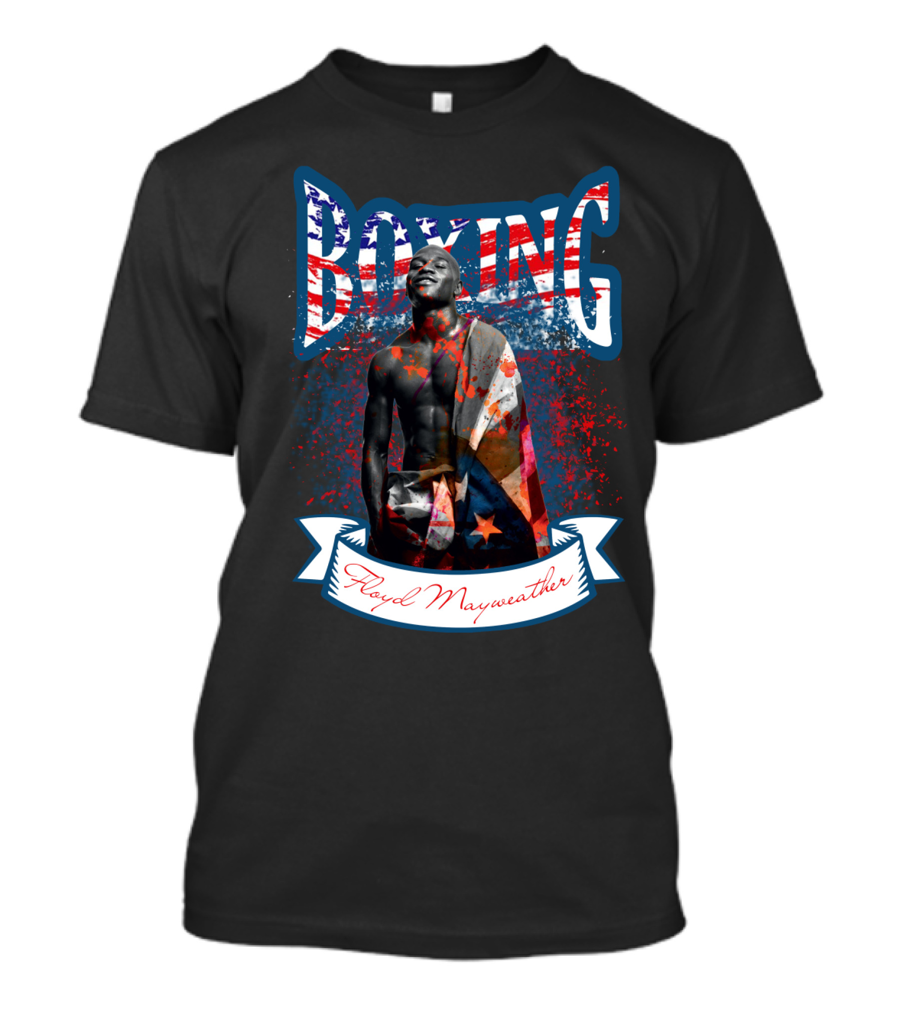 Floyd Mayweather Boxing Usa Flag T-Shirt
