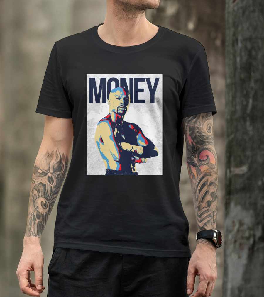 Money Boxer In Multicolor Pop Art Style T-Shirt
