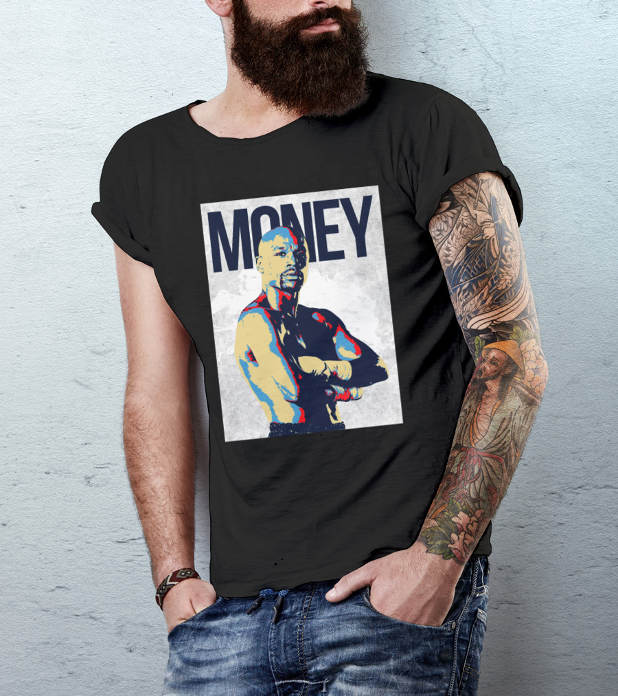 Money Boxer In Multicolor Pop Art Style T-Shirt