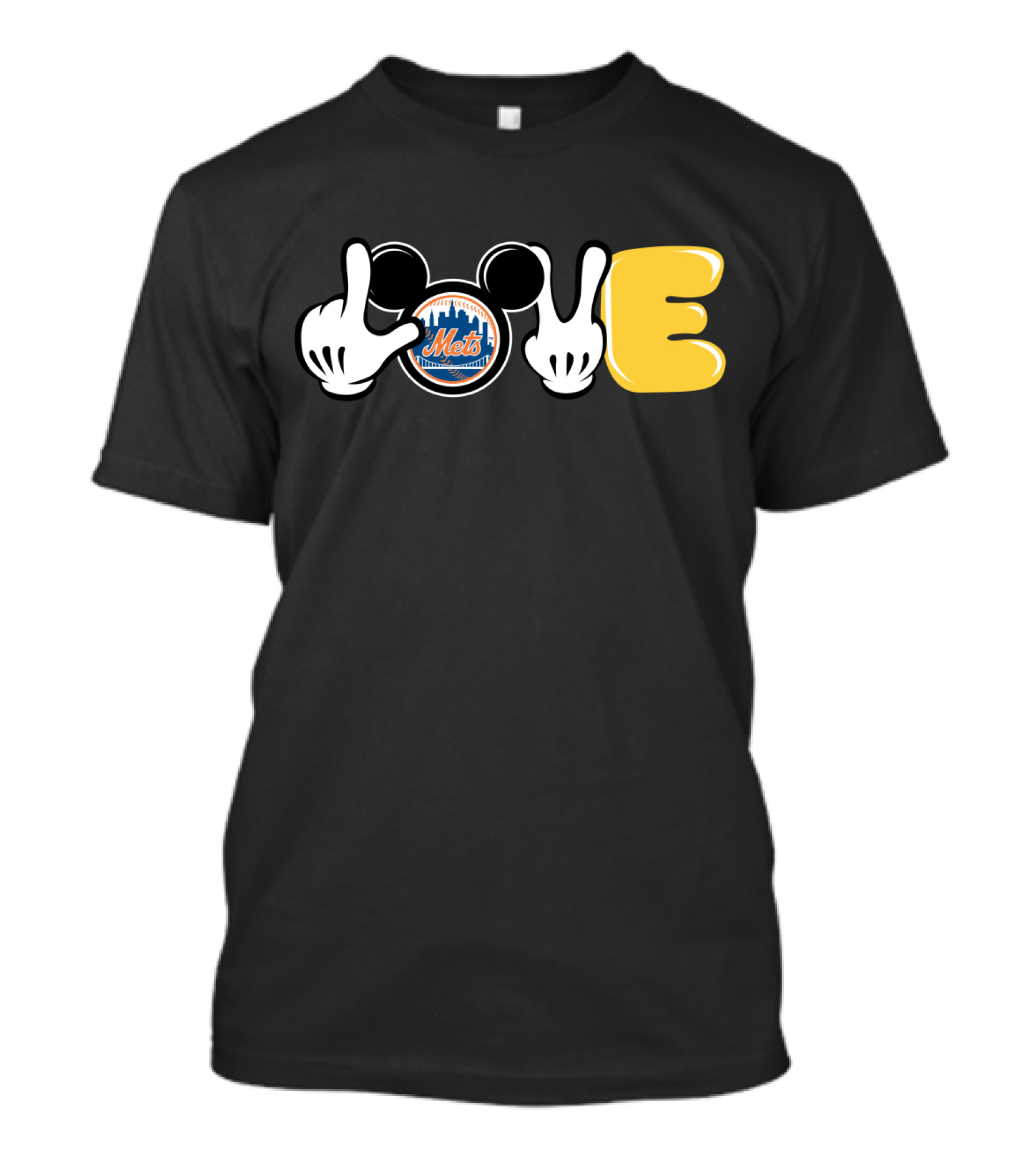 Mets Love Mickey Hands T-Shirt