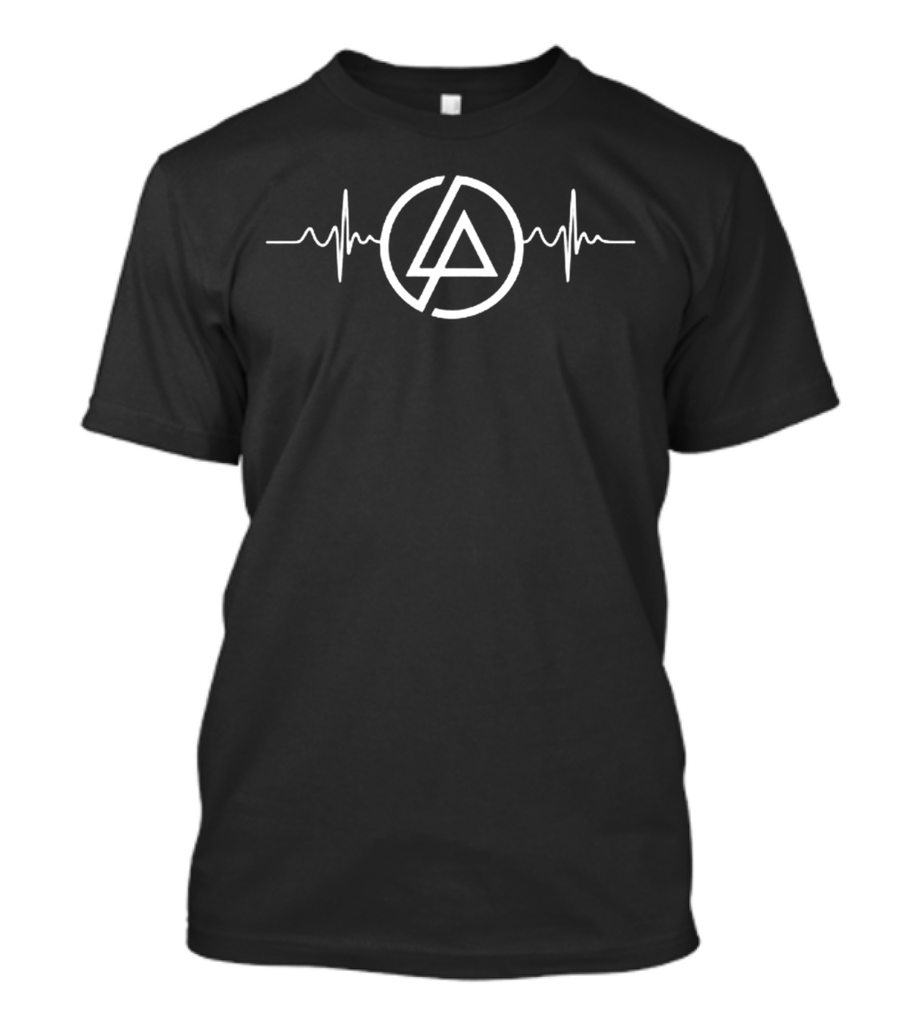 Linkin Park Band Logo With Heartbeat Line T-Shirt