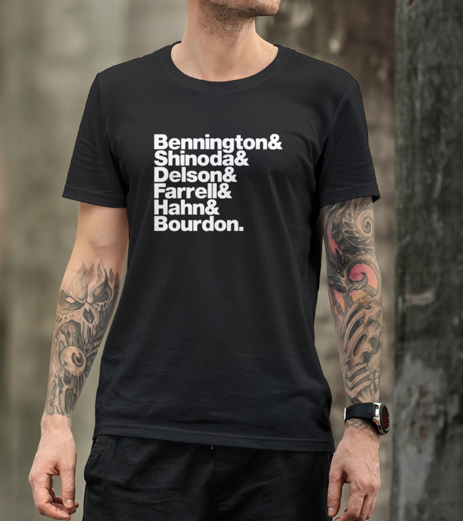 Bennington Shinoda Delson Farrell Hahn Bourdon Rock Band Linkin Park T-Shirt