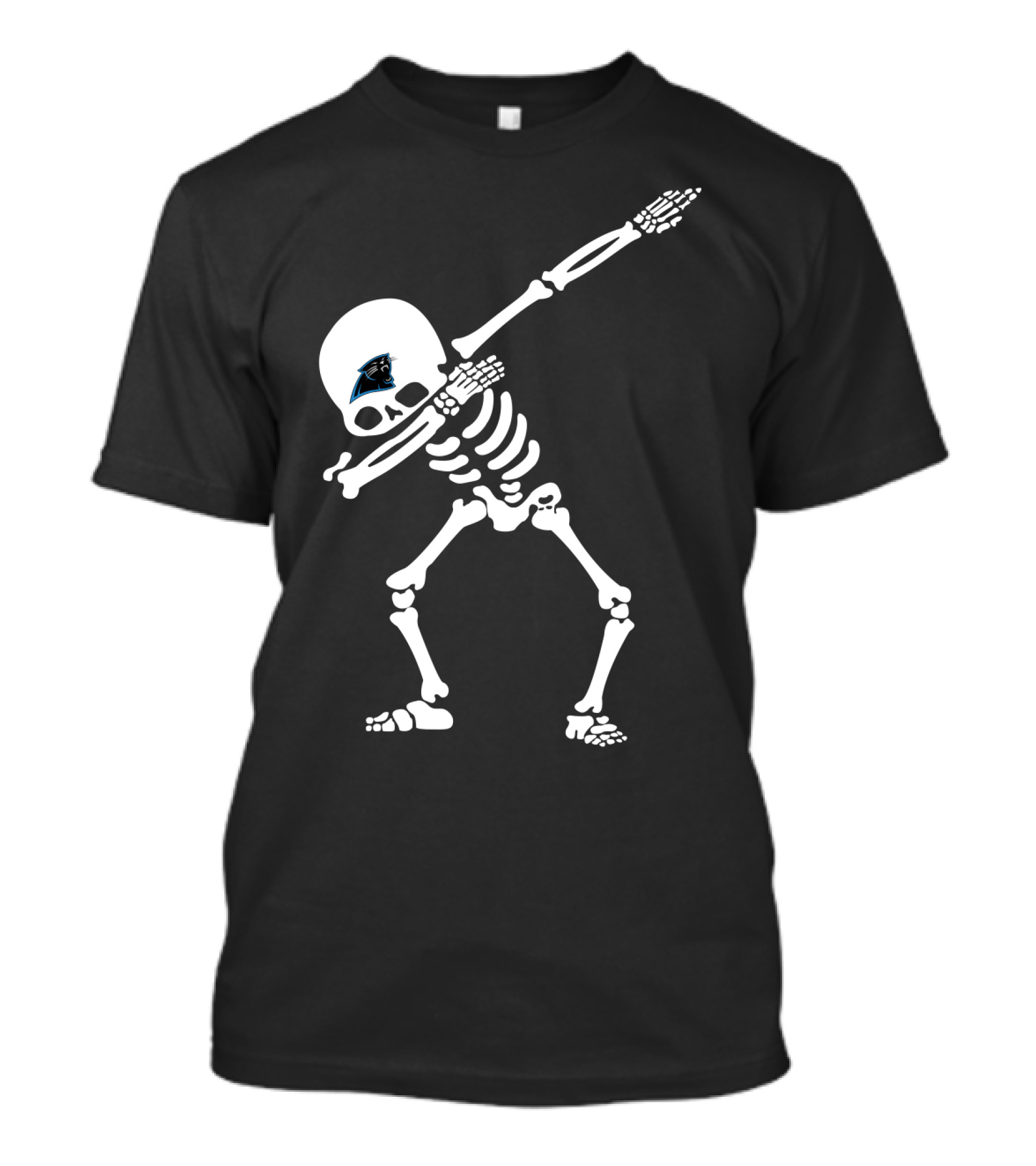 Carolina Panthers Skeleton Dabbing T-Shirt