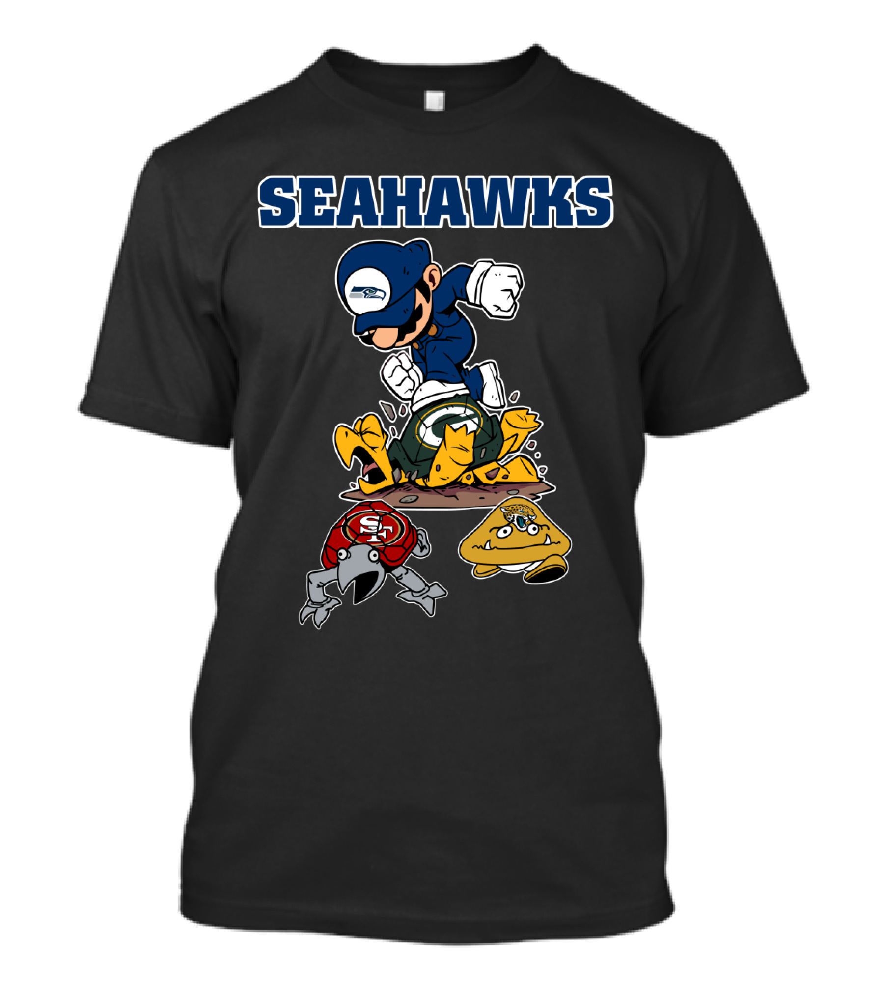 Seattle Seahawks Mario Style Victory Over Rivals T-Shirt
