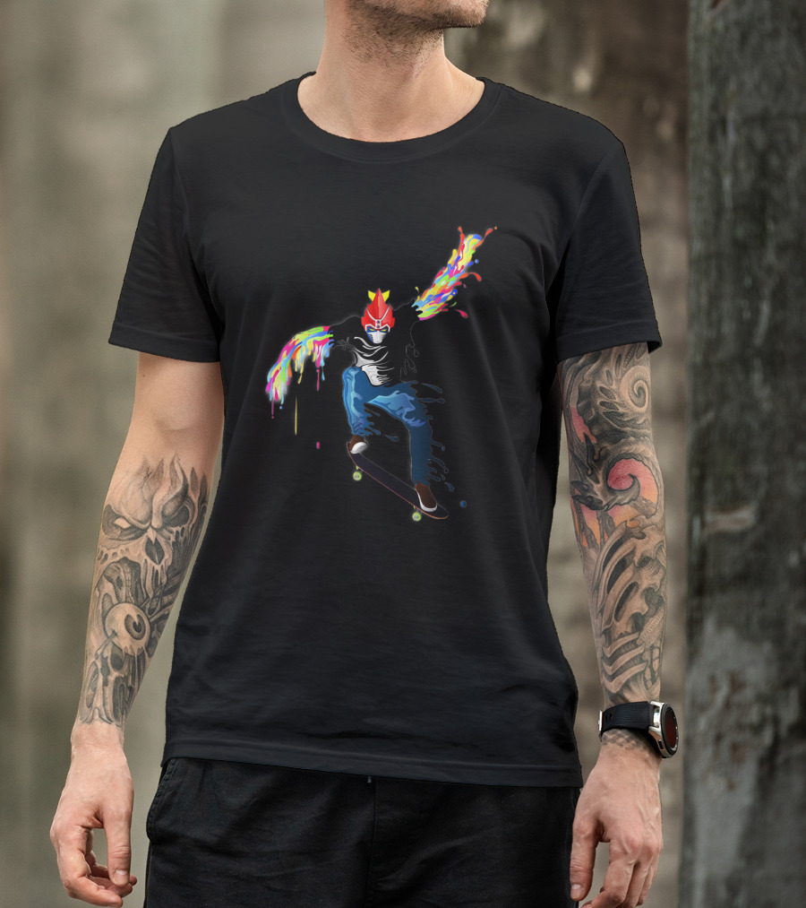 Voltes V Skater Color Splash Jump T-Shirt