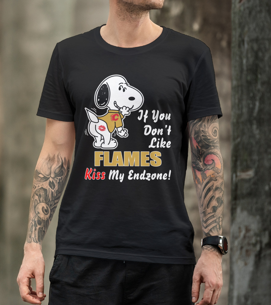 If You Don't Like Flames Kiss My Endzone T-Shirt