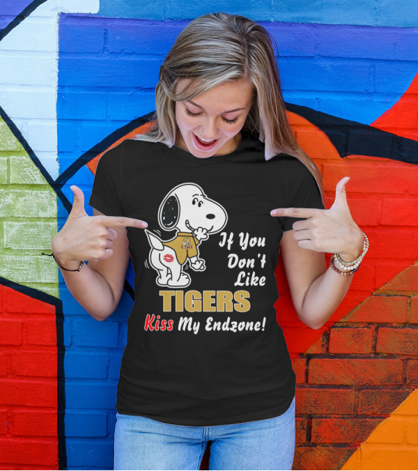 LSU Tigers If You Don't Like Kiss My Endzone Football T-Shirt
