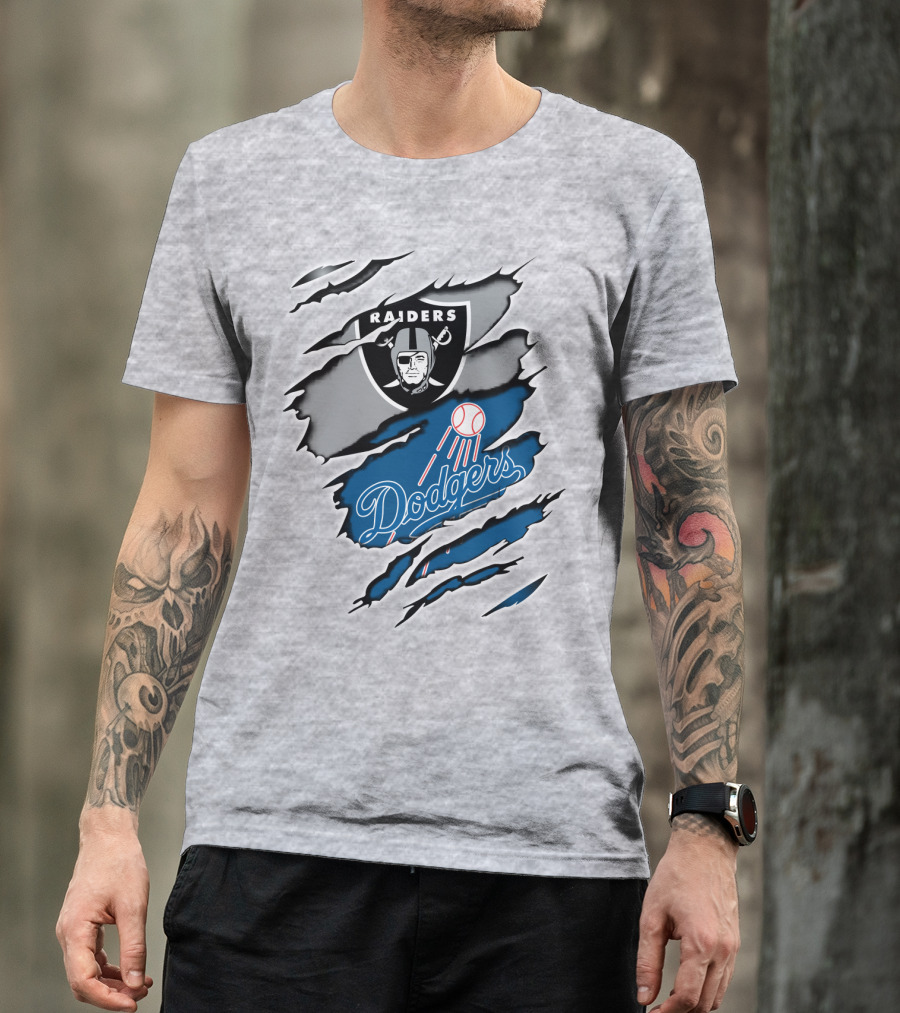 Raiders Dodgers Raiders Dodgers T-Shirt