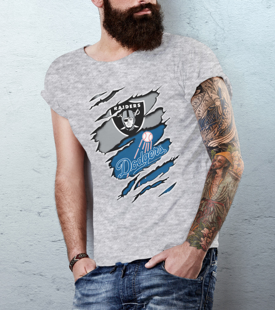 Raiders Dodgers Raiders Dodgers T-Shirt
