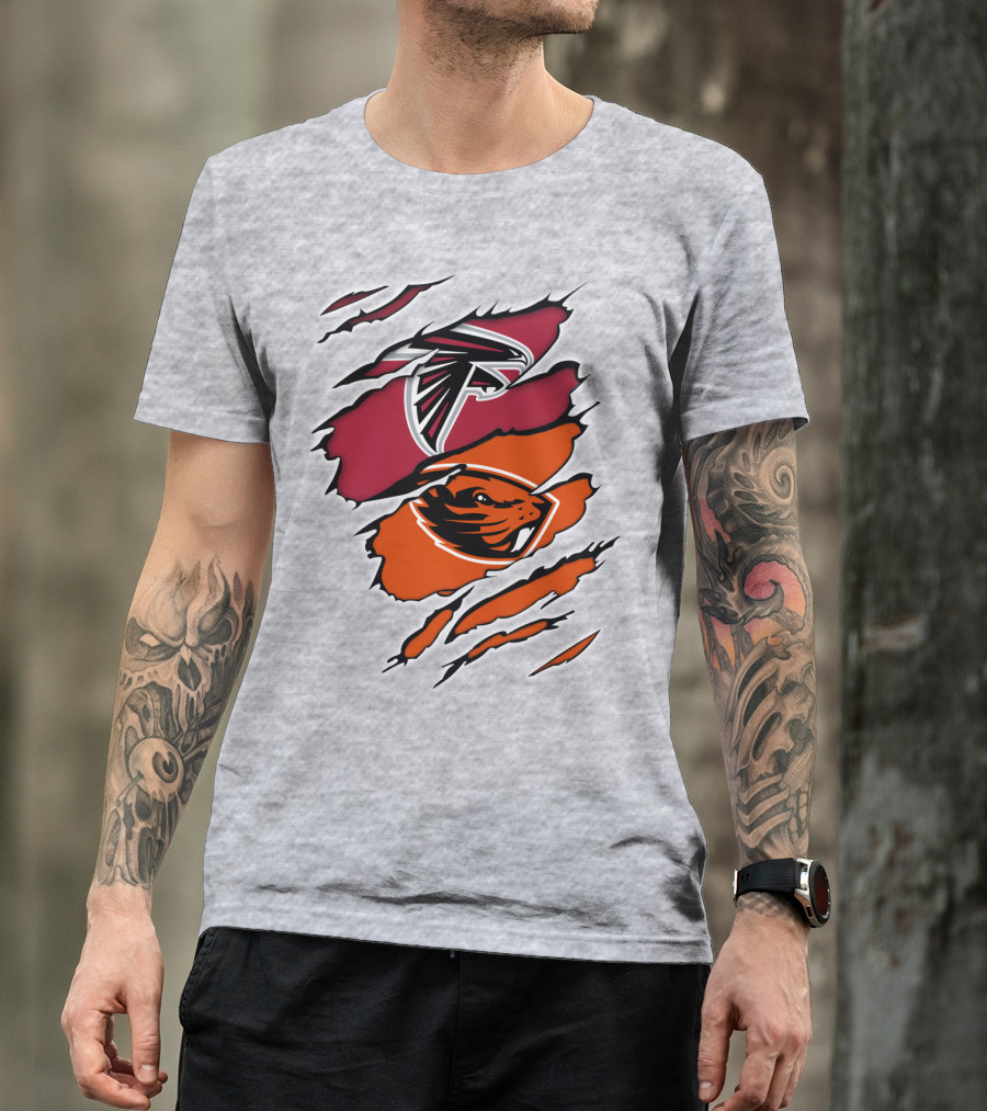 Atlanta Falcons Oregon State Beavers Claw T-Shirt