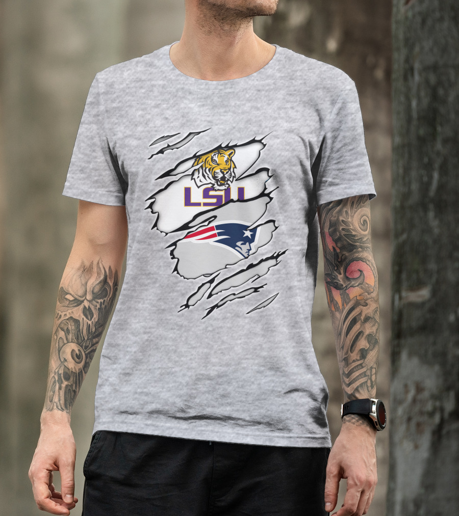 LSU Tigers Patriots Scratch Claw Marks T-Shirt