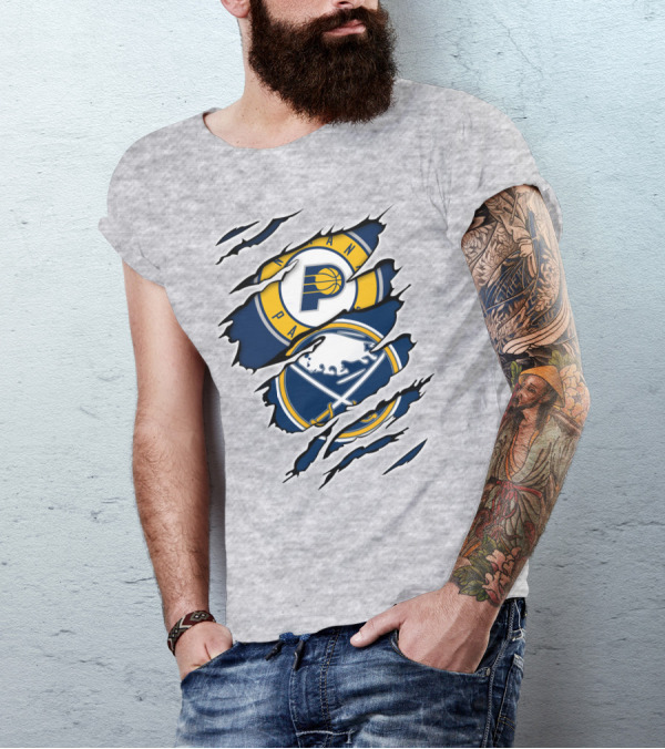 Indiana Pacers Buffalo Sabres Crossover T-Shirt