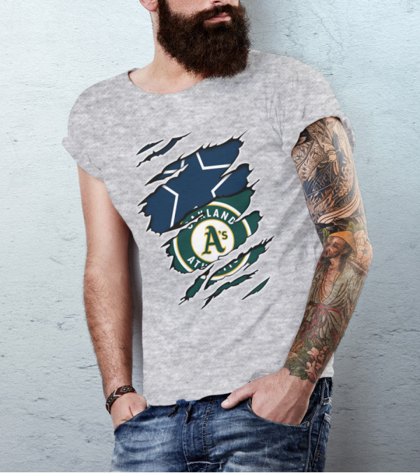 Oakland Athletics Cowboys Star Burst T-Shirt