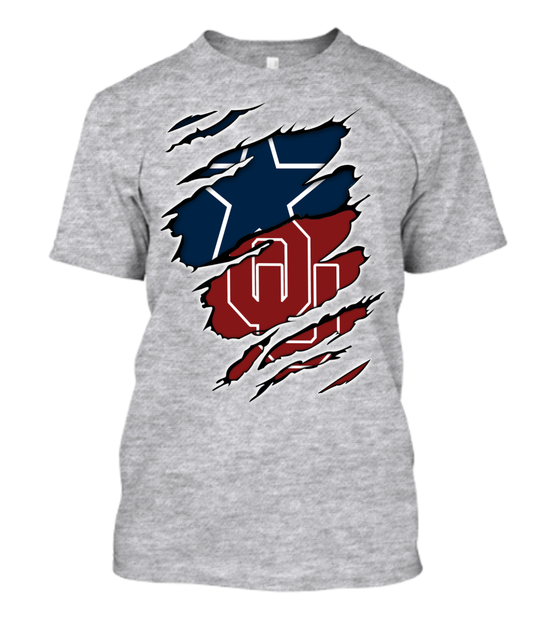 Oklahoma Cowboys OU Texas Star Rivalry T-Shirt