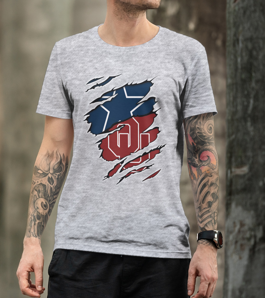 Oklahoma Cowboys OU Texas Star Rivalry T-Shirt