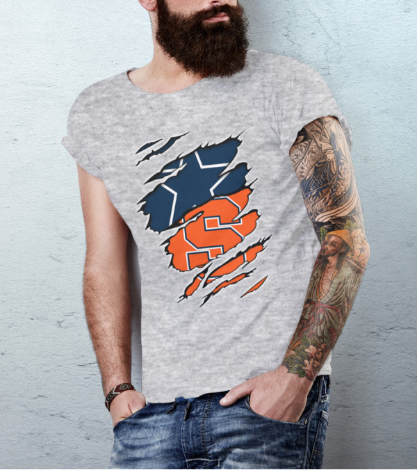 Syracuse Cowboys Star Torn Layers T-Shirt