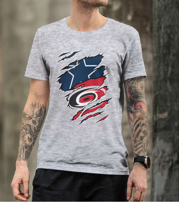 Cowboys Hurricanes Logo Mashup T-Shirt