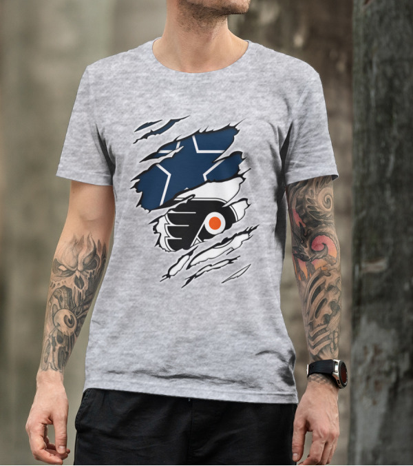 Cowboys Flyers Cowboys Logos Blend T-Shirt