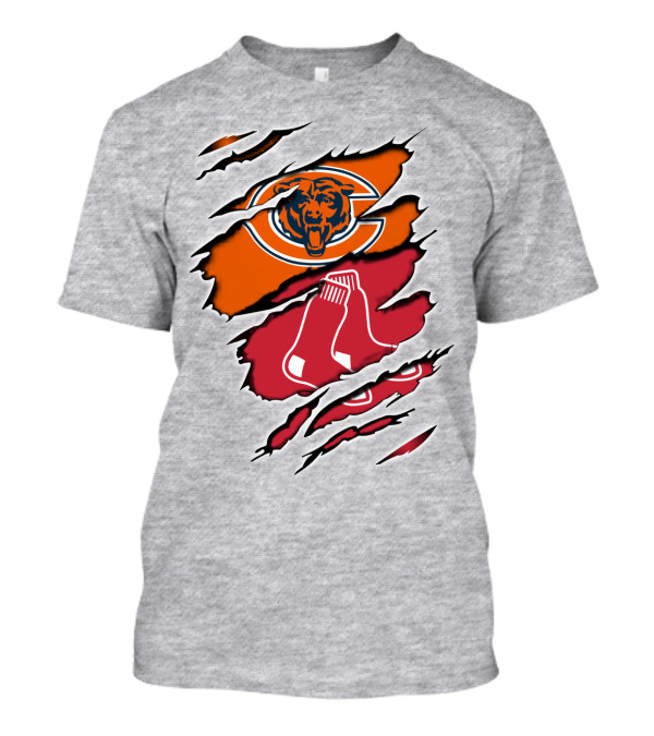 Bears Redsox Chicago Boston Sports Fusion T-Shirt