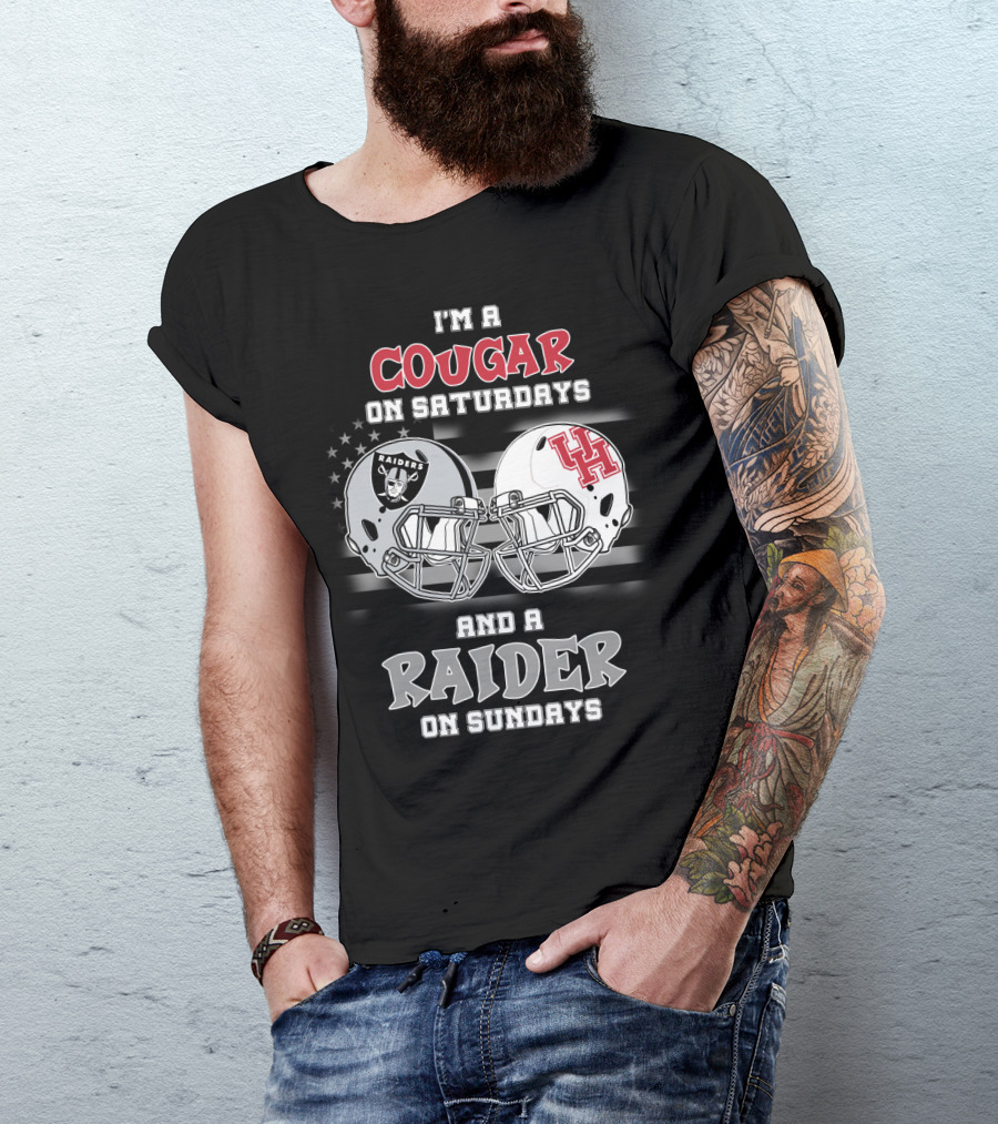 I'm A Cougar On Saturdays And A Raider On Sundays T-Shirt
