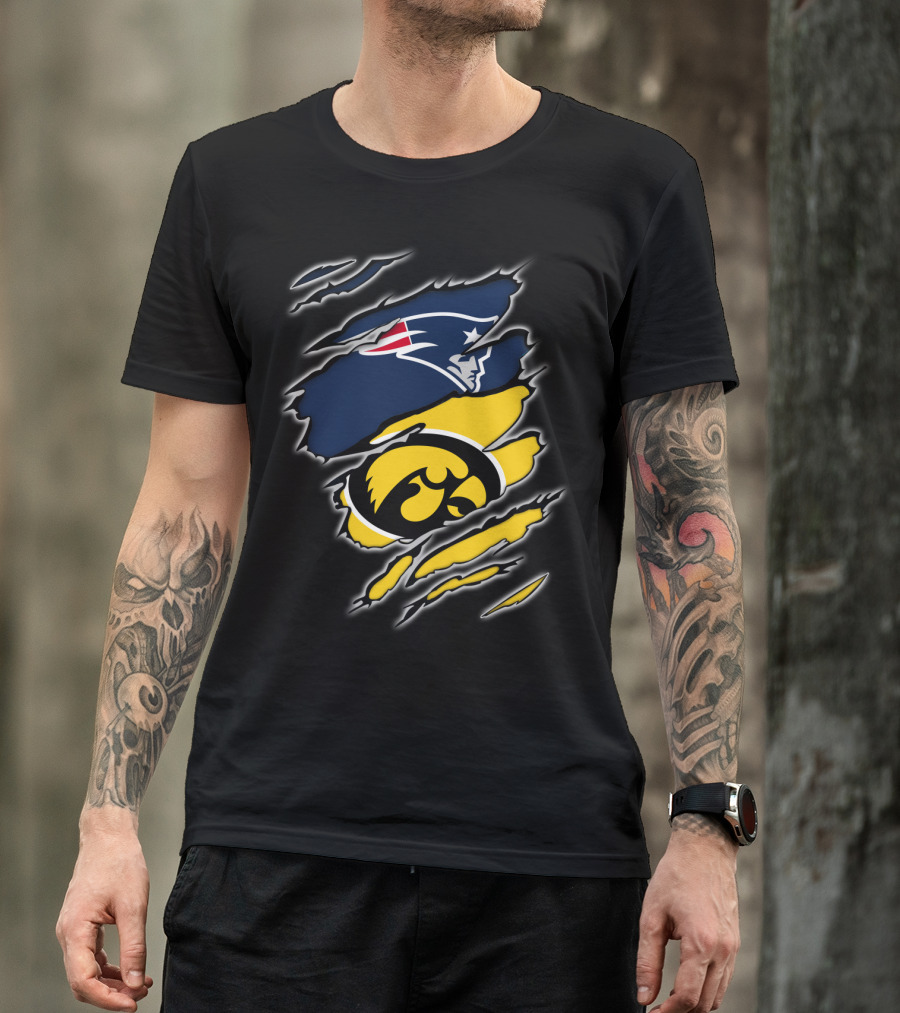 Patriots Hawkeyes Team Spirit Fusion T-Shirt