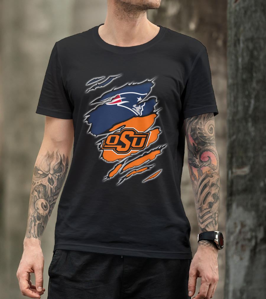 OSU Cowboys Patriots Logo Mashup T-Shirt