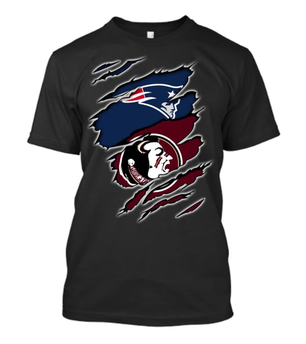 Patriots Seminoles Logo Fusion T-Shirt