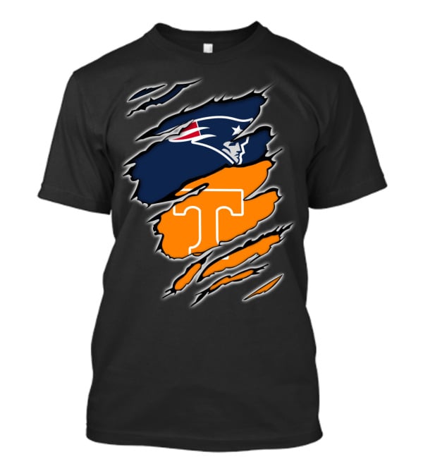 Patriots New England Tennessee Volunteers Split T-Shirt