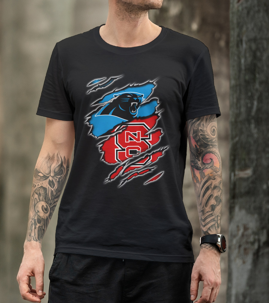 Carolina Panthers NFL NC State Wolfpack Integrated T-Shirt