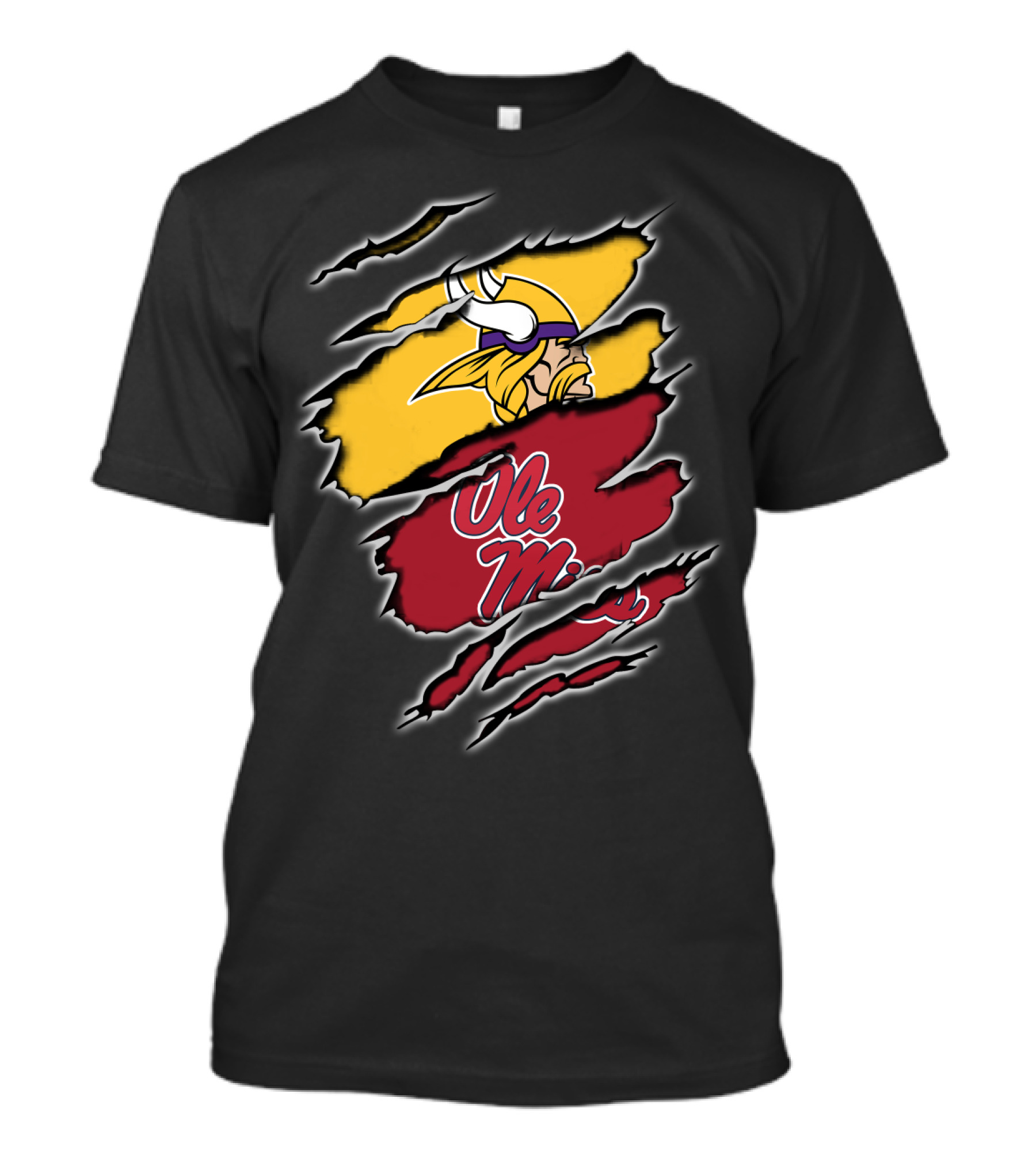 Vikings Ole Miss Torn T-Shirt