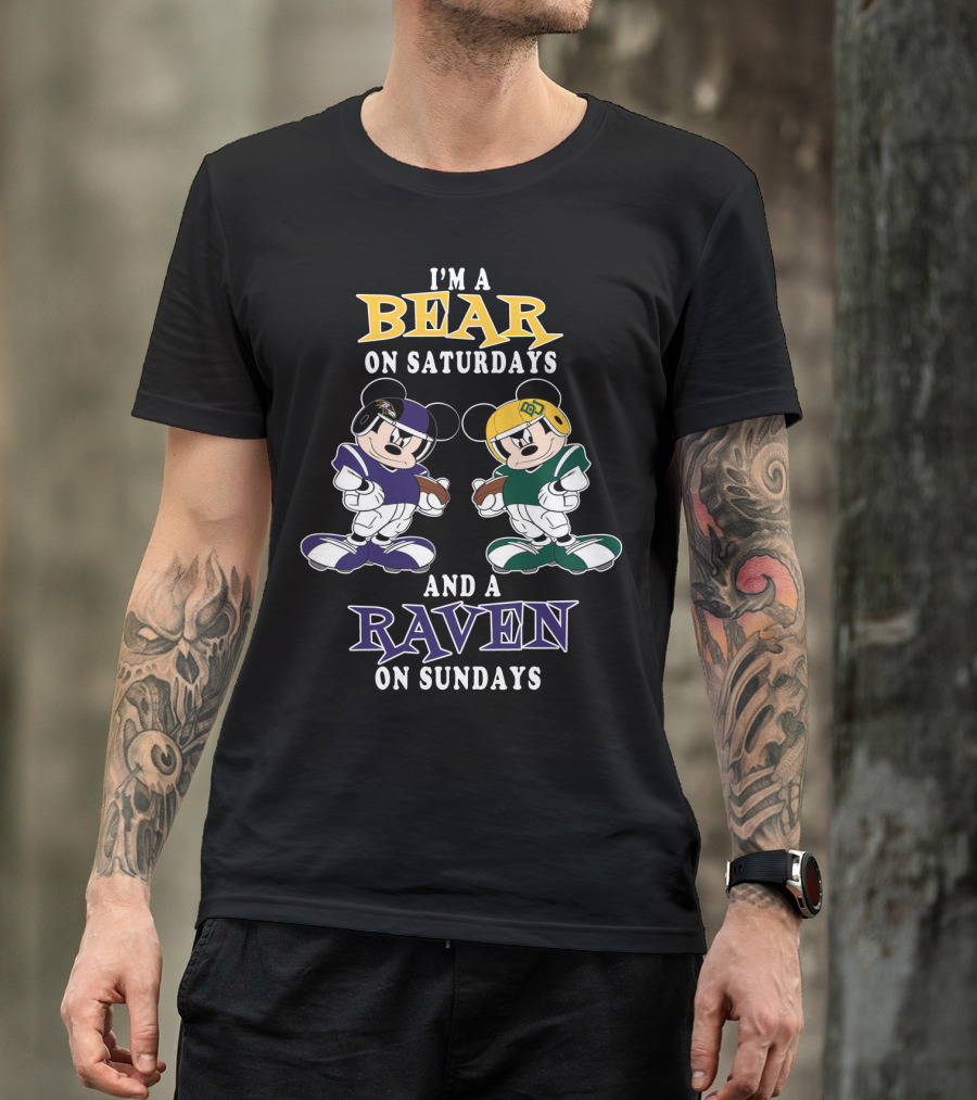 I'm A Bear On Saturdays And A Raven On Sundays T-Shirt
