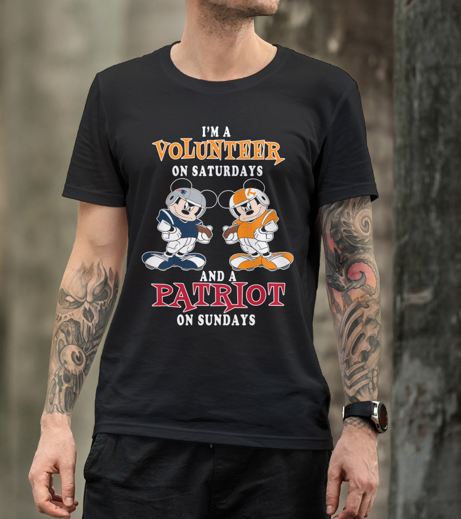 I'm A Volunteer On Saturdays And A Patriot On Sundays T-Shirt