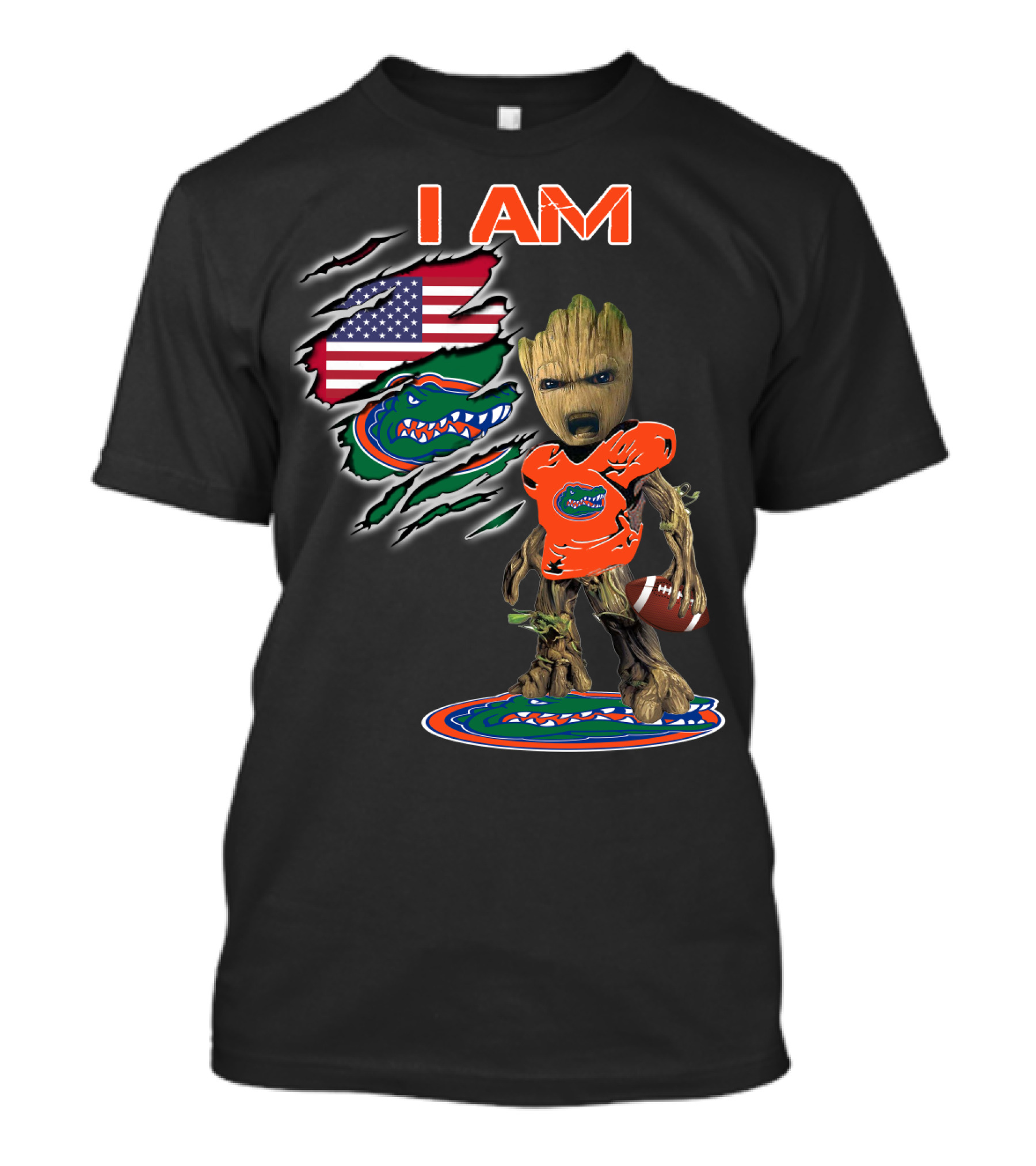 I Am Florida Gators American Football Groot Fan T-Shirt