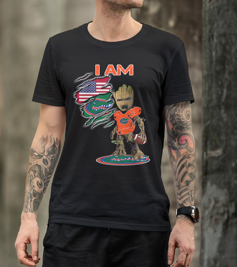 I Am Florida Gators American Football Groot Fan T-Shirt
