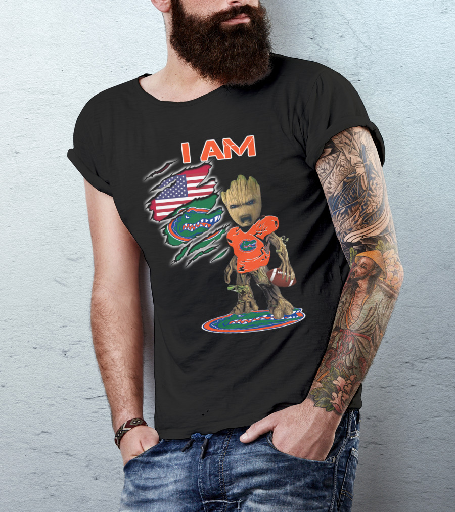 I Am Florida Gators American Football Groot Fan T-Shirt