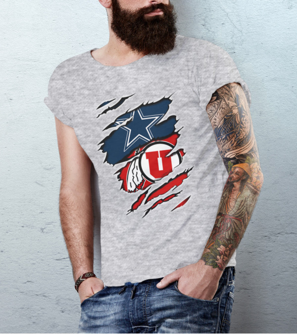 Dallas Cowboys Utah Utes Football Fan T-Shirt