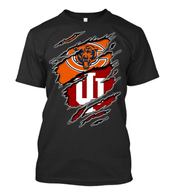 Chicago Bears Indiana Hoosiers Crossover T-Shirt