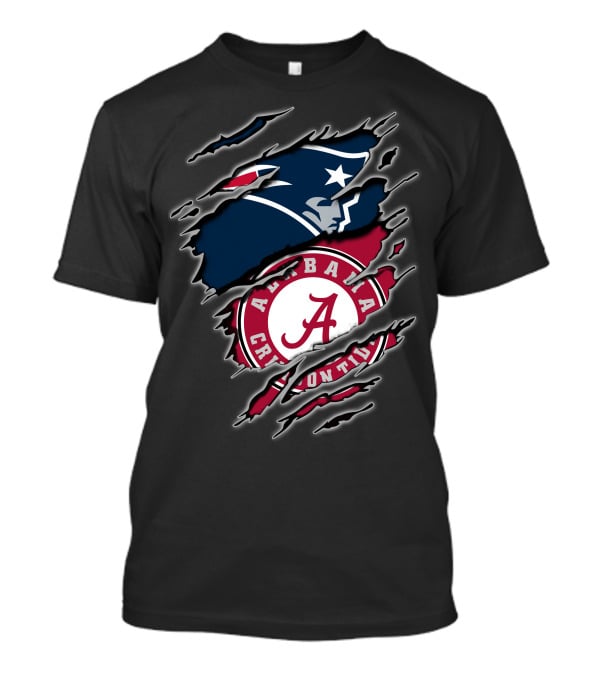 New England Patriots Alabama Crimson Tide Combo T-Shirt