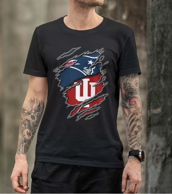 New England Patriots Indiana Hoosiers Mashup T-Shirt