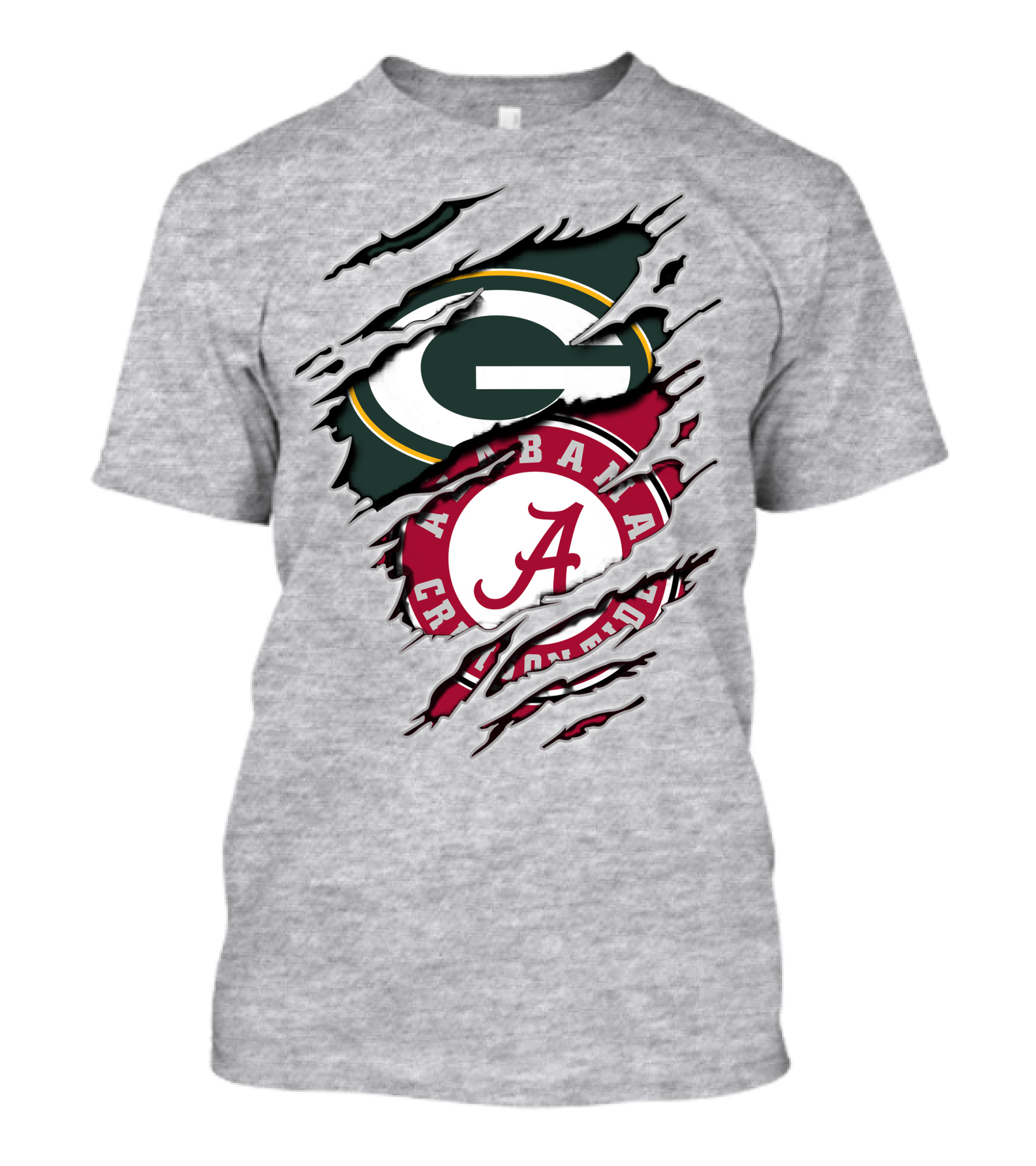 Green Bay Packers Alabama Crimson Tide Football Fan T-Shirt