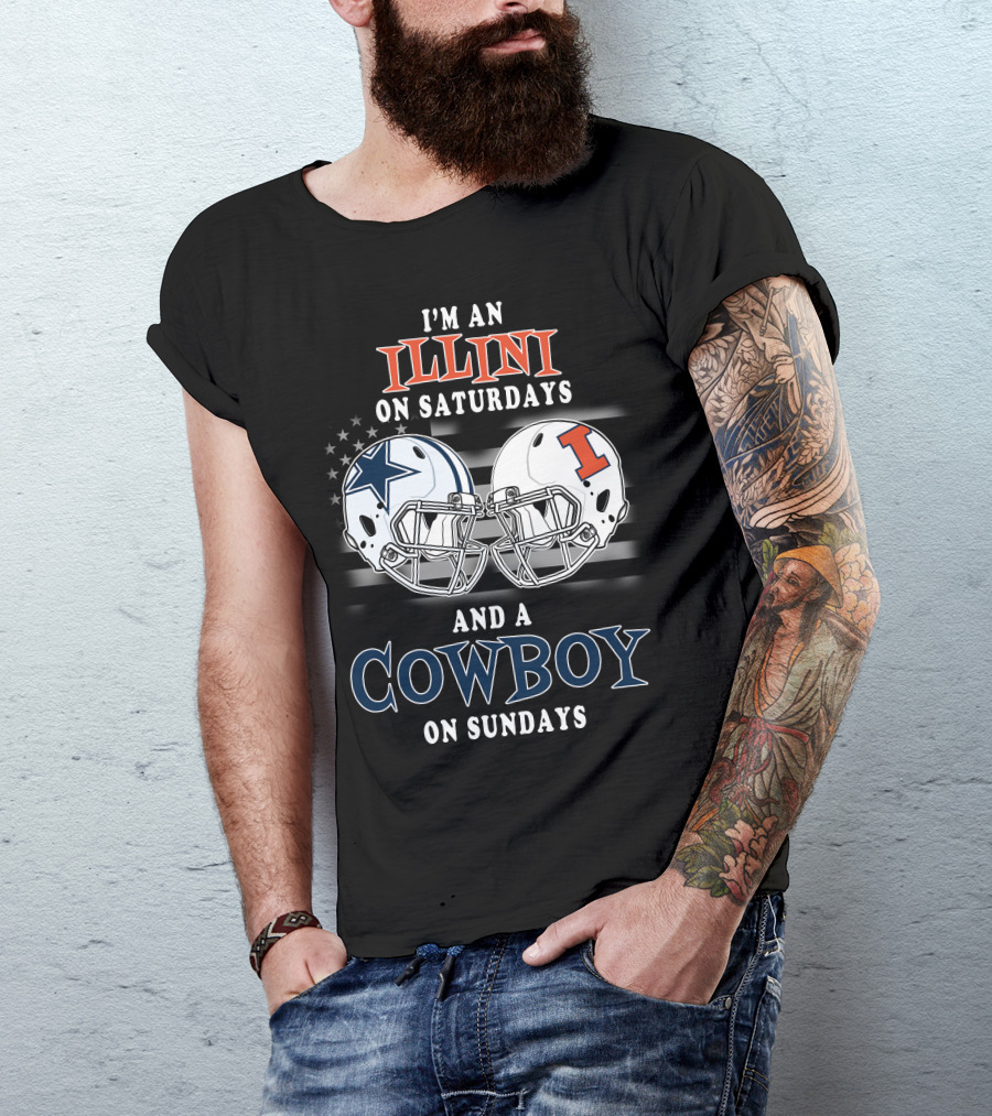 I'm An Illini On Saturdays And A Cowboy On Sundays T-Shirt