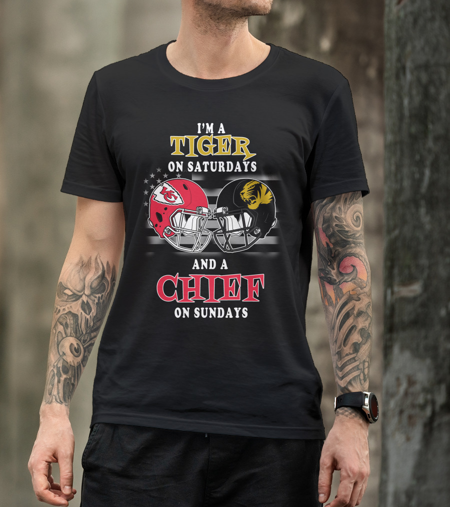 I'm A Tiger On Saturdays And A Chief On Sundays T-Shirt