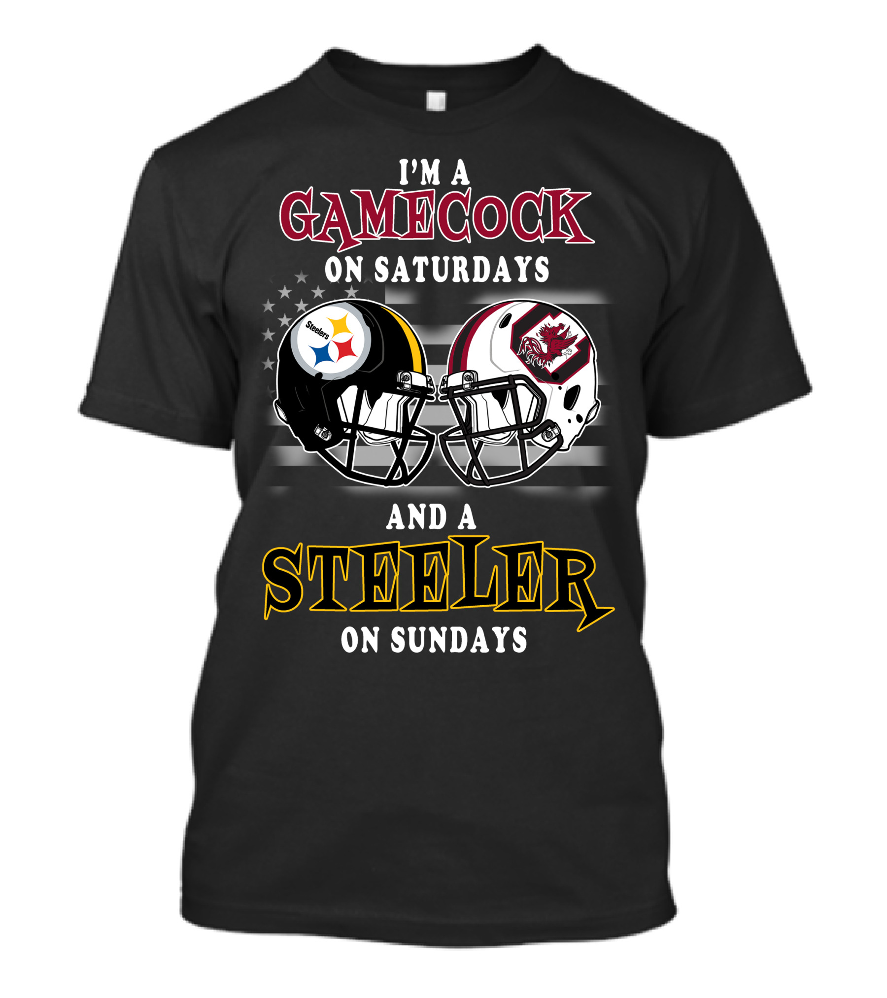 I'm A Gamecock On Saturdays And A Steeler On Sundays T-Shirt