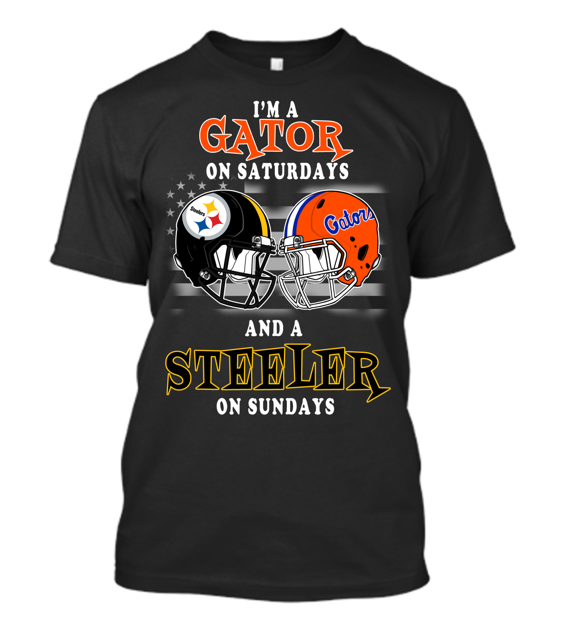 Gator On Saturdays And Steeler On Sundays Football Helmets T-Shirt