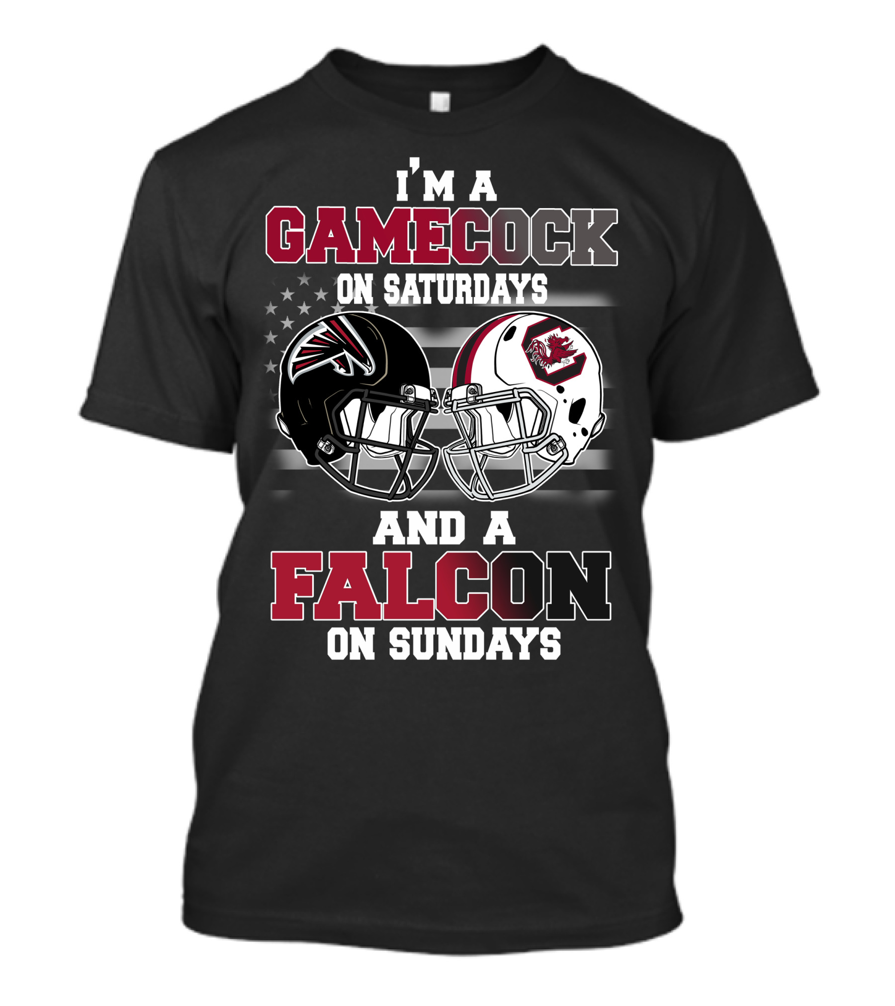 I'm A Gamecock On Saturdays And A Falcon On Sundays T-Shirt