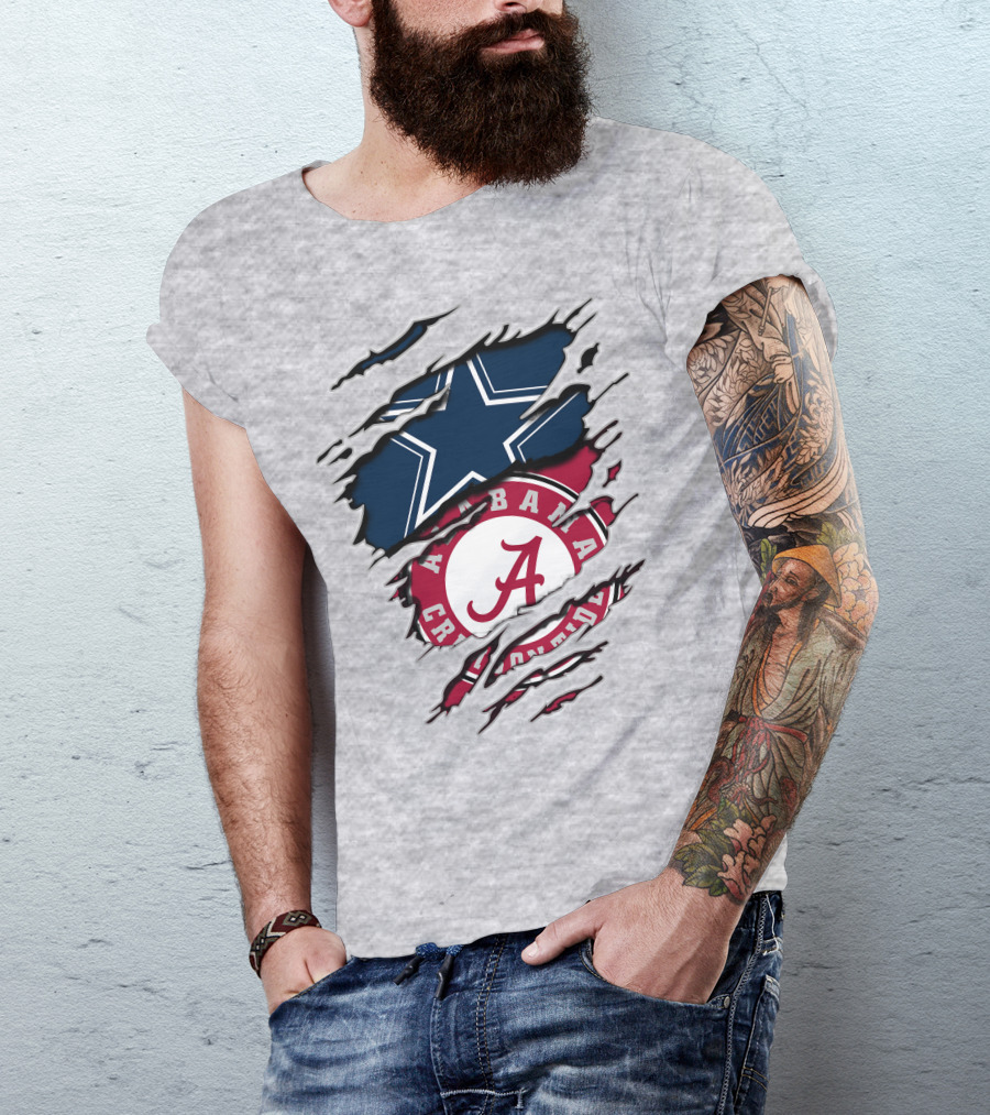 Alabama Cowboys Rip Through Crimson Tide Star T-Shirt