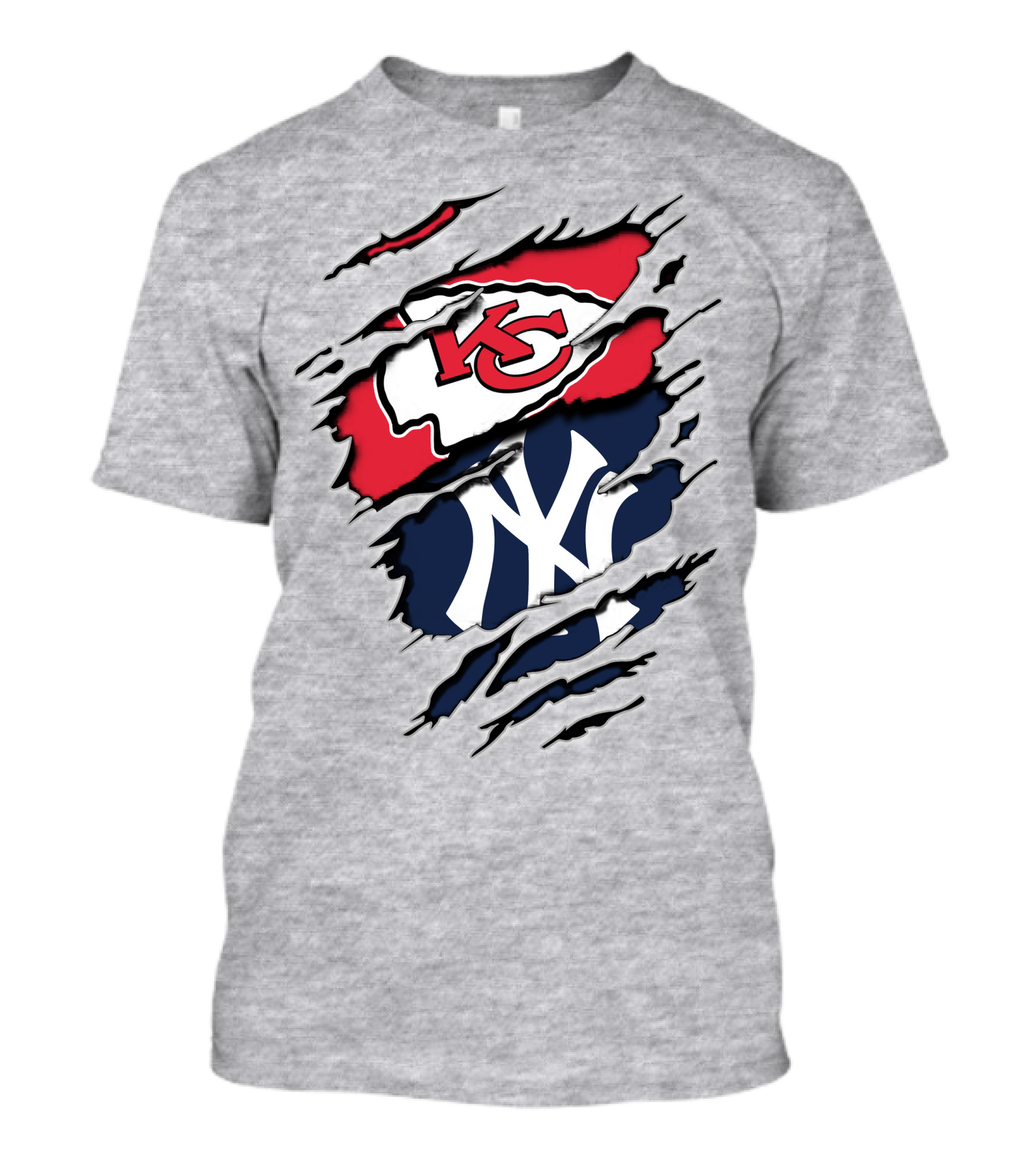 Kansas City Chiefs New York Yankees Combination T-Shirt